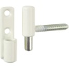 Fiches mâles type P39 7x40 Ø 13 mm finition blanc 9010 vis cachées pour menuiserie PVC B 342