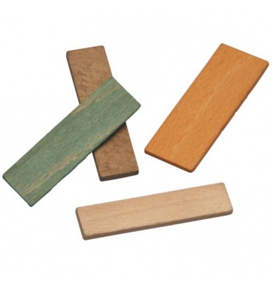 Cale en bois de vitrage de longueur 70 mm Largeur 15 mm épaisseur 2 mm