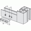 Verrou entrebâilleur à clé pour épaisseur de traverse 29 à 33 mm pour coulissant menuiserie aluminium type 2237