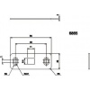 VER COND A FEUIL DATOR L260MM LAQ BLC RAL9010