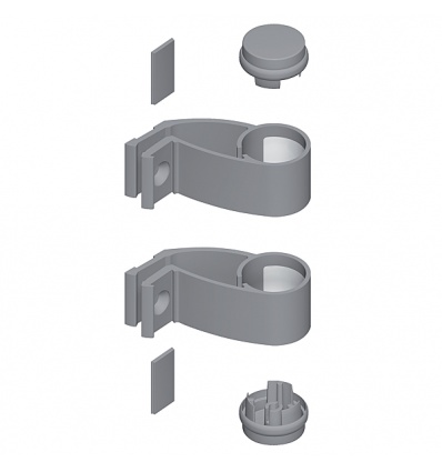 Support pour tube poignée bâton de maréchal Diva X réf DS7319