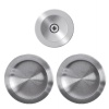 Manœuvres rosace ronde pour porte coulissante usinage Ø 48 mm inox satiné