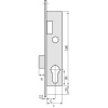 Serrure à larder 1 point pêne dormant à cylindre européen axe 31 mm - Pour gâche électrique Métalux 13