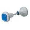 Bouton double Kid Protec coloris gris/bleu avec carré