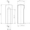 Cache aluminium pour Exacta de Ø 20 argent satiné boîte de 50 pièces