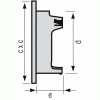 Grille de ventilation extérieures coloris blanc Ø 160 mm - spéciale façade - GETM pour tubes PVC et gaines