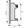 Grille de ventilation extérieures coloris blanc Ø 160 mm - spéciale façade - GETM pour tubes PVC et gaines