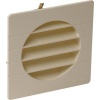 Grille de ventilation extérieures coloris blanc Ø 160 mm - spéciale façade - GETM pour tubes PVC et gaines