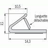 Joint polychloroprène thermique et phonique coupe-feu pour menuiserie plate rouleau 75 m