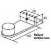 Boite de 4 embouts Météore droits pour tube Ø 42,2 mm inox 304