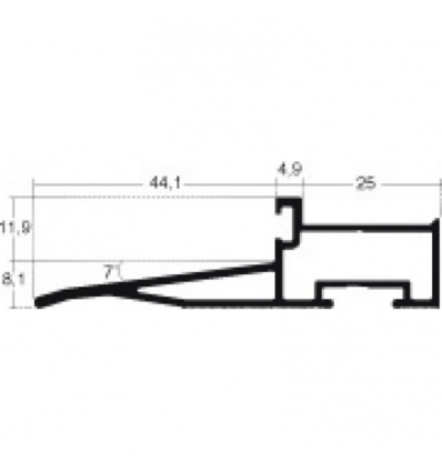 SEUIL ALU OEL T 3M