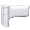 Paumelle pour porte PVC, type KT-EV Dormant largeur 20 mm recouvrement 15/20 blanc 9016