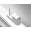 Paumelle pour porte PVC, type KT-SV Dormant largeur 20 mm recouvrement 15/20 blanc 9016