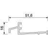 Seuil de porte d'entrée menuiserie bois en aluminium - SPR finition aluminium anodisé