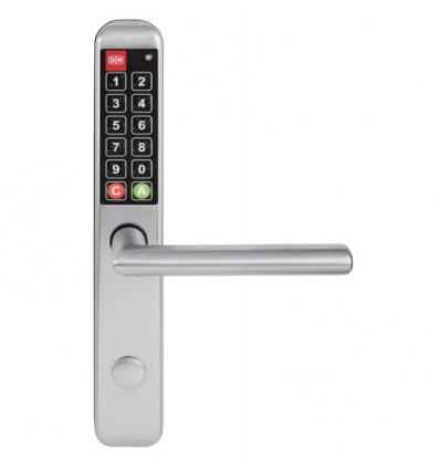 Garniture de porte électronique à code type Easykey Adapt carré de 7 porte 40 mm réversible