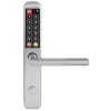 Garniture de porte électronique à code type Easykey Slim entraxe 70 carré de 7 porte 40 mm réversible