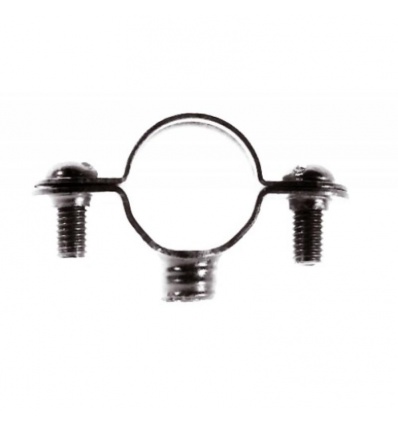 Colliers simples acier zingué pour tuyaux et tubes diamètre 20 mm boîte de 100 pièces