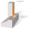 Joint adhésif Compriband TRS PC, largeur 12 mm, plage utilisation 4-11 mm, longueur 5,6 m