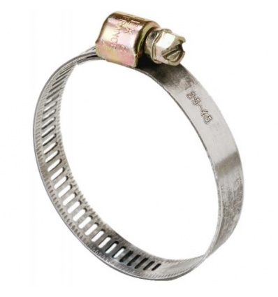 Colliers de serrage acier W1 bande ajourée 5 mm, diamètre de serrage minimum 25/maximum 45 mm, boîte de 10 pièces