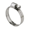 Colliers de serrage inox W4 bande ajourée 8 mm, diamètre de serrage minimum 35/maximum 52 mm, boîte de 3 pièces