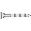 Pointe crantée en acier électrozingué 4 x 35 mm en boîte de 250