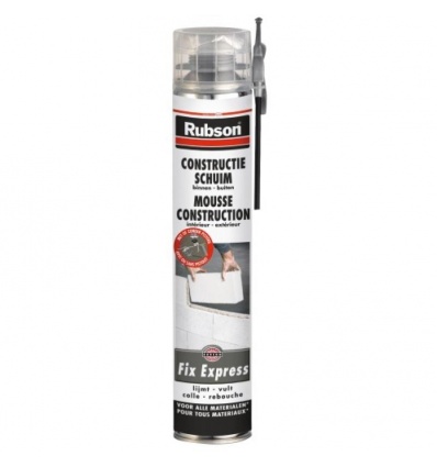 Mousse polyuréthane adhésive construction Fix Express, cartouche de 750 ml