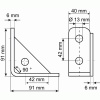 EQUERRE STRUT RENF90 91X91X6MM