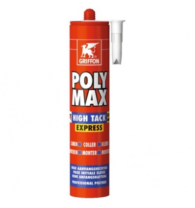 Colle de montage POLY MAX®HIGH TACK EXPRESS, blanc, cartouche de 425g