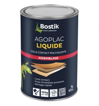 Colle contact AGOPLAC liquide bidon de 1 litre