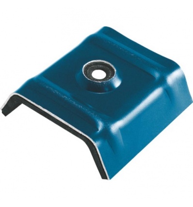 Cavalier monobloc avec étanchéité EPDM angle 25º gris terre d'ombre RAL 7022 boîte de 100 pièces