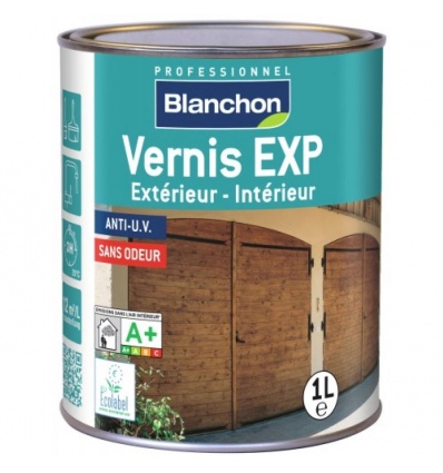 Vernis EXP résines Aqua-polyuréthane teinte incolore brillant bidon de 1l