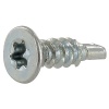 Vis autoperceuses tête cylindrique empreinte Torx acier zingué blanc entièrement filetées, 4,2x50mm boîte de 500 pièces