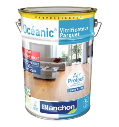 Vitrificateur parquet Océanic Air Protect, finition satiné, bidon de 1 litre