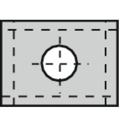 Plaquettes carbure réversibles, dimensions 14x14x2 mm, paquet de 10 plaquettes