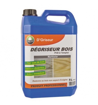 Nettoyant dégriseur bois incolore, bidon de 5 litres