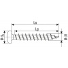 Vis bois aggloméré Spax tête ronde cruciforme Z