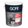 Laque antirouille et décoration glycéro demi-brillante GORIFER FONCE, noir 9005, bidon de 1 litre