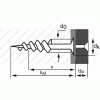 Chevilles A-ISOL type 85 en boîte de 50