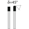 Lame de scies circulaires carbure pour aluminium ou PVC, diamètre 250 mm, 80 dents