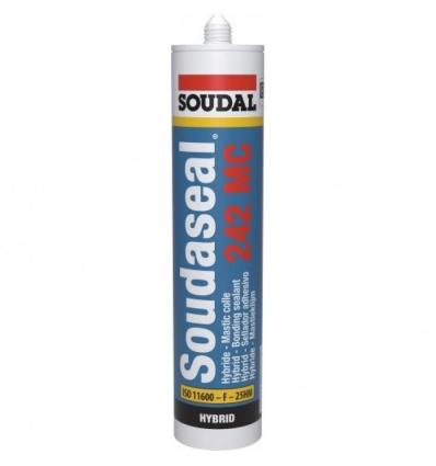 Mastic-colle Soudaseal 242 MC, coloris blanc, cartouche de 290 ml