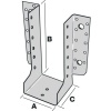 Sabots de charpente à ailes extérieures type SBE 45, carton de 50 sabots