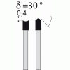 Lame de scies circulaires carbure gouge, diamètre 303 mm, 60 dents