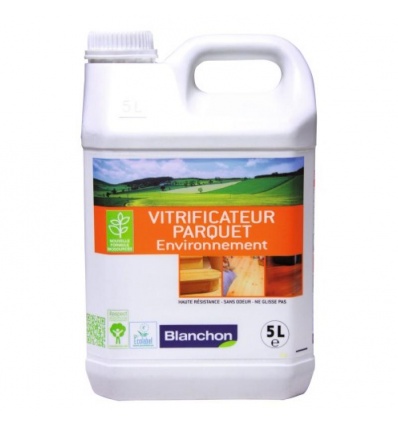 Vitrificateur parquet environnement, incolore satiné, bidon de 5 litres