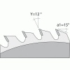 Lame de scies circulaires diamant diamètre 210 mm, 12 dents