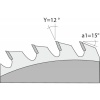 Lame de scies circulaires diamant diamètre 210 mm, 12 dents