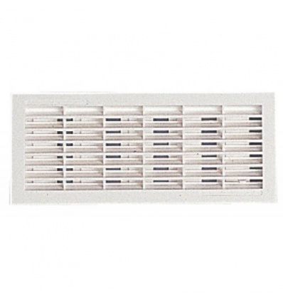 Grille de ventilation rectangulaire à encastrer 100 x 279 mm à fermeture sans moustiquaire