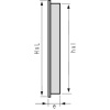 Grille de ventilation rectangulaire à encastrer 100 x 279 mm à fermeture sans moustiquaire