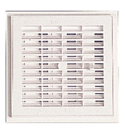 Grille de ventilation intérieure carrée à sceller 176 mmx176 mm - à fermeture