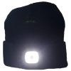 Bonnet avec éclairage LED frontal rechargeable USB