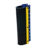 Protection de pieds de rack PARGOM® en EPDM jaune et noir, fixation sur l'élément, L: 550mm, écartement de 80 à 120mm